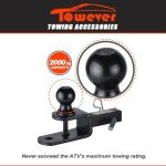 Towever 2" ATV Hitch Ball Mount, 2000 lbs Rated