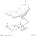 Polaris ATV Front Rack Assembly - Gloss Black