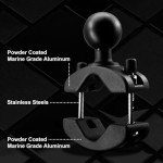 Aluminum Grab Bar Clamp Mount with 1.5'' Ball