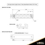 L Track Tie Down Rails - 4 Pack