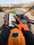 Breathable Motorcycle Gloves with Touchscreen - Orange