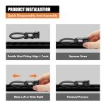 16-Pack L Track Tie Down Fittings with Pear Link