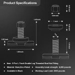 8 Pack L-Track Double Lug Tie Down Fittings