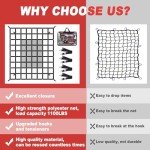 Heavy Duty Adjustable Cargo Net for Trucks