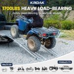 KROAK Aluminum Folding Loading Ramps - 1700 Lbs