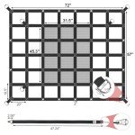 Heavy Duty Adjustable Cargo Net for Trucks