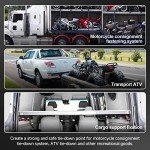 8 Pack L-Track Double Lug Tie Down Fittings