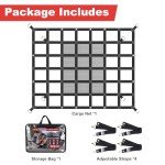 Heavy Duty Adjustable Cargo Net for Trucks