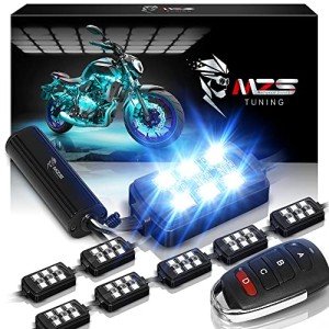 MZS 8-Piece LED Underglow Kit for ATVs & More
