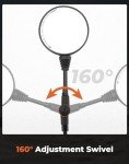 KEMIMOTO 360° Adjustable ATV Side Rearview Mirrors