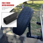 Adjustable Trailer Hitch Spare Tire Carrier
