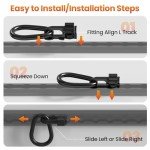 MooxHAI L Track Tie Down Studs - 6 Pack