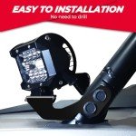 KEMIMOTO UTV A-Pillar LED Light Mount Bracket