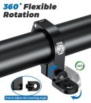 ATV Whip Light Mounts - 2 Pack, Adjustable 360°