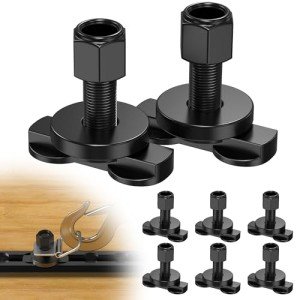 MooxHAI L Track Double Lug Tie Down Nuts - 8 Pack