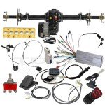 Go Kart Rear Axle Kit with Electric Motor