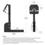 Adjustable Trailer Hitch Spare Tire Carrier