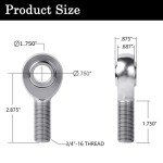 GaiRen 3/4" Heim Joint Rod End Kit (4 Pack)