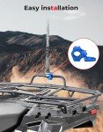 KEMIMOTO ATV Heavy Duty Whip and Flag Mount