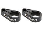 Black Billet Brake Line Clamps for ATVs (Pair)