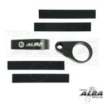 Black Billet Brake Line Clamps for ATVs (Pair)