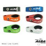 Black Billet Brake Line Clamps for ATVs (Pair)