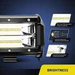 Nilight 72W Double Row LED Off-Road Lights