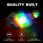 Nilight RGB LED Whip Light and Rock Lights Combo