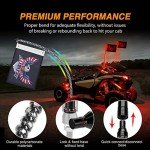 Nilight RGB LED Whip Light and Rock Lights Combo