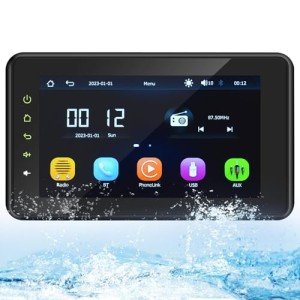 Upgraded Waterproof Marine Stereo with Wireless CarPlay