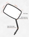 KEMIMOTO ATV 8MM/10MM Side Rearview Mirrors