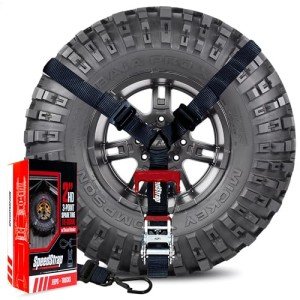 Heavy Duty 3 Point Tire Tie-Down Straps