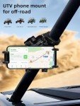 Heavy-Duty Anti-Vibration UTV Phone Holder Mount