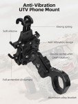 Heavy-Duty Anti-Vibration UTV Phone Holder Mount