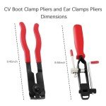 CV Boot Clamp Pliers Kit with Clamps
