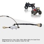 GOOFIT Rear Foot Brake Master Cylinder Assembly for ATV