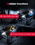KEMIMOTO UTV Side Mirrors with Lights