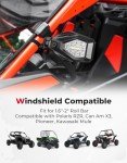 KEMIMOTO UTV Side Mirrors with Lights