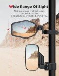 KEMIMOTO UTV Side Mirrors with Lights