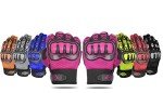 ALPHA CYCLE GEAR Black/Pink Moto Sports Gloves