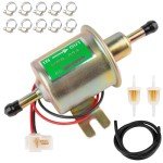 Universal 12V Electric Fuel Pump Kit with Line