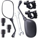 ATV Mirrors with 360-Degree Ball Adjustment