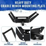HECASA Foldable Winch Mounting Plate for ATVs