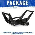 HECASA Foldable Winch Mounting Plate for ATVs