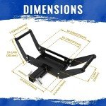 HECASA Foldable Winch Mounting Plate for ATVs