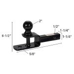 Extreme Max 3-in-1 ATV Ball Mount with 2" Ball