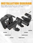 Quick Release Rubber Clamp Kit for ATV/UTV