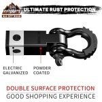 Heavy-Duty Tow Hitch Receiver with Shackle and Pin