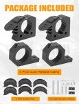 Quick Release Rubber Clamp Kit for ATV/UTV