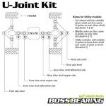 BossBearing U-Joint for Polaris Ranger 900 Series